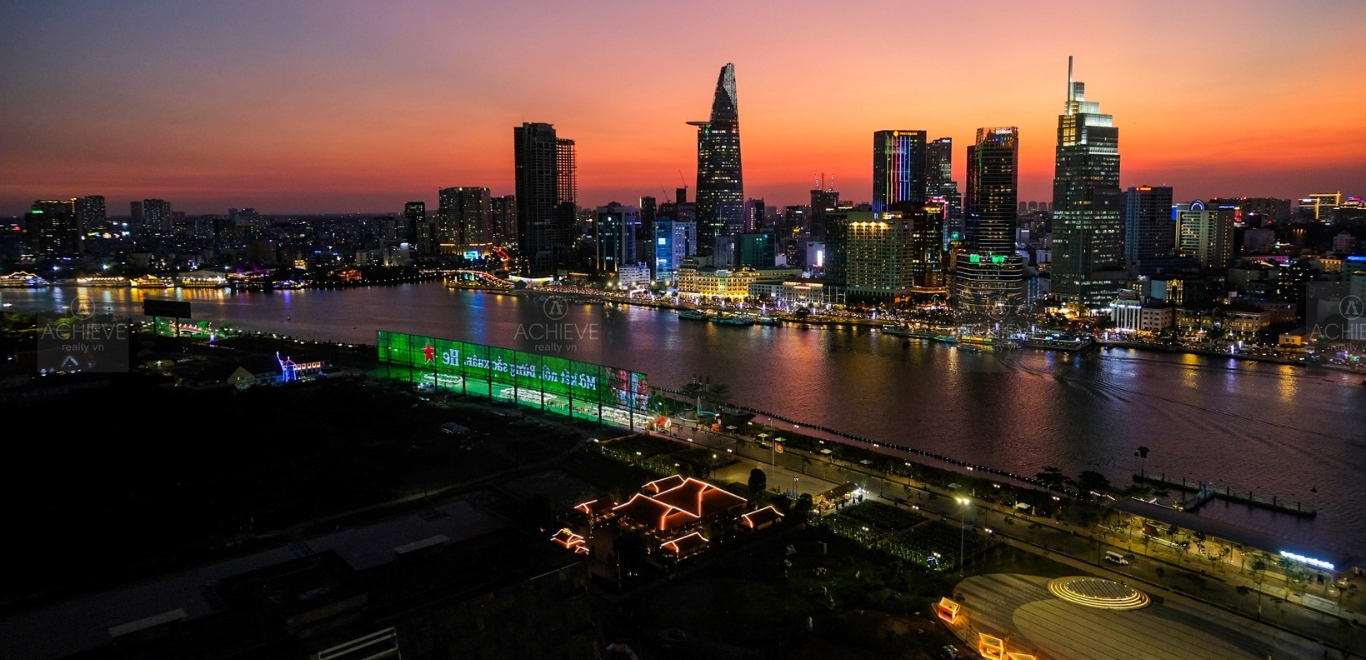 View pháo hoa tại Penthouse Opera Residence